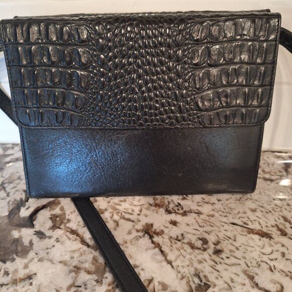 Brighton Black Leather Wallet Crossbody - Picture 2 of 16